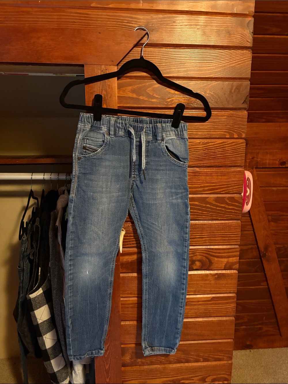 Diesel Light Blue Kids Elastic-Waist Jeans